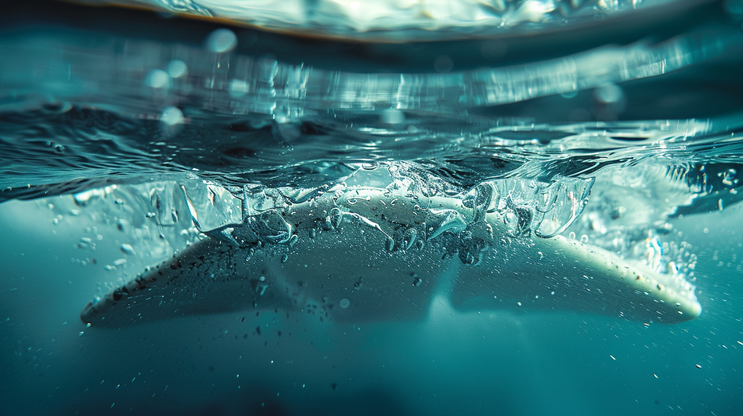 Three fin types side by side - blade, split, and Force Fin